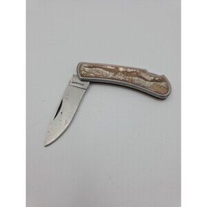 Chokin Cutlery Sharp Wildlife Collector Series Eagle Carved Pocket Knife Japan